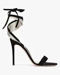 Gianvito Rossi Lily fringed suede sandals - Black Black