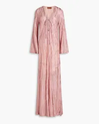 Missoni Metallic crochet-knit maxi dress - Pink Pink