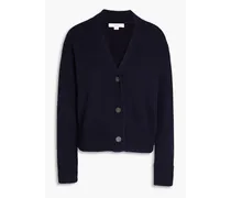 Wool and cashmere-blend cardigan - Blue