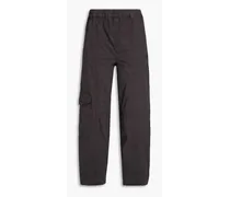 Cotton-blend cargo pants - Gray