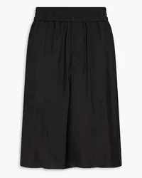 Jil Sander Wide-leg twill shorts - Black Black