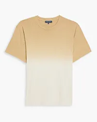 Frescobol Carioca Dip-dyed cotton and linen-blend jersey T-shirt - Neutral Neutral