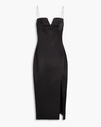 Rachel Gilbert Rue satin midi dress - Black Black