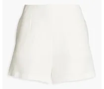 Ezbe slub-linen shorts - White