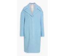 Wool-blend felt coat - Blue