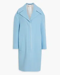 Marni Wool-blend felt coat - Blue Blue