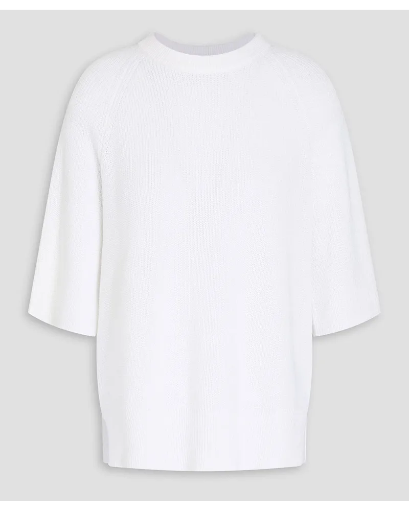 Autumn Cashmere Ribbed cotton sweater - White White