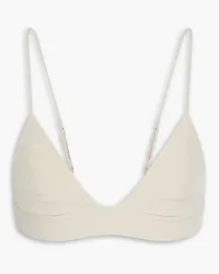 Totême Silk-satin bra top - Neutral Neutral