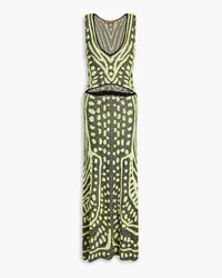 Altuzarra Cutout jacquard-knit midi dress - Green Green