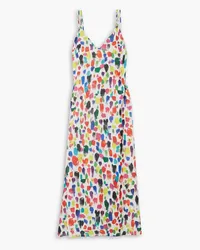 Christopher Kane Printed crepe midi dress - Multicolor Multicolor