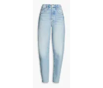 The Curbside Skimp faded high-rise tapered jeans - Blue