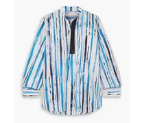 Striped cotton shirt - Blue