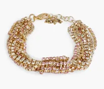 Gold-tone crystal bracelet - Metallic