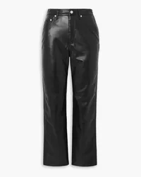 Nanushka Vinni cropped OKOBOR straight-leg pants - Black Black