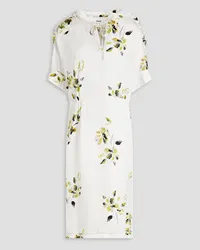 Day Birger et Mikkelsen Keira floral-print hammered-satin midi dress - White White