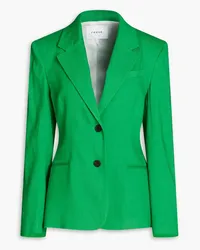 Frame Denim The Femme linen-blend blazer - Green Green