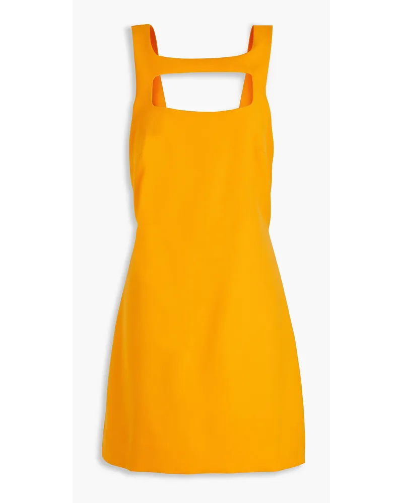 ba&sh Teop cutout crepe mini dress - Orange Orange