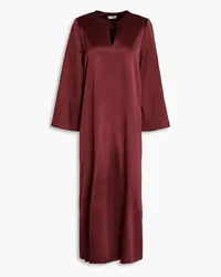 By Malene Birger Sandine satin-crepe midi dress - Burgundy Burgundy