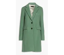 Wool-blend felt coat - Green