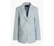 Jackie linen-blend twill blazer - Blue