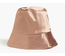 Metallic satin bucket hat - Neutral