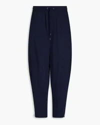 Giorgio Armani Washed cupro drawstring pants - Blue Blue