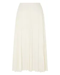 Valentino Garavani Pleated silk-georgette midi skirt - White White