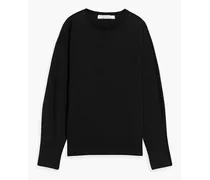 Cashmere and wool-blend sweater - Black