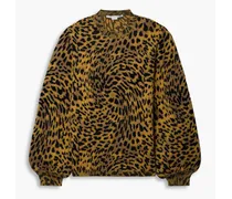 Leopard-jacquard sweater - Animal print