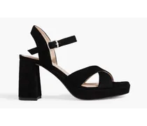 Estelle suede platform sandals - Black