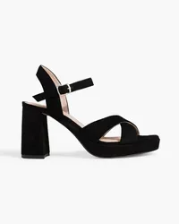 Iris & Ink Estelle suede platform sandals - Black Black