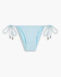 Melissa Odabash Miami ribbed low-rise bikini briefs - Blue Blue