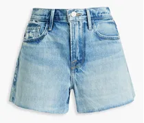 Le Brigitte faded denim shorts - Blue