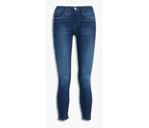 Le High Skinny cropped high-rise skinny jeans - Blue