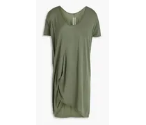 Oversized ruched jersey T-shirt - Green