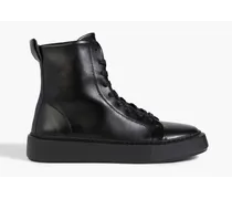Fallon leather high-top sneakers - Black