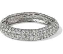 Silver-tone crystal bracelet - Metallic