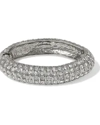 Oscar de la Renta Silver-tone crystal bracelet - Metallic Metallic