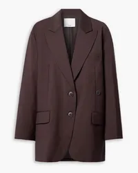 tibi Tropical Liam woven blazer - Brown Brown