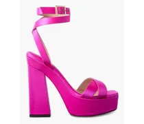Gaia 140 satin platform sandals - Pink