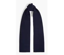 Embroidered cashmere scarf - Blue