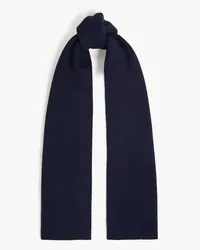 Tory Burch Embroidered cashmere scarf - Blue Blue