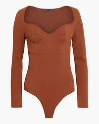 Zeynep Arcay Stretch-knit bodysuit - Brown Brown