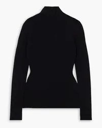 Proenza Schouler Pointelle-knit turtleneck sweater - Black Black