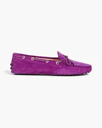 TOD'S Heaven suede loafers - Purple Purple