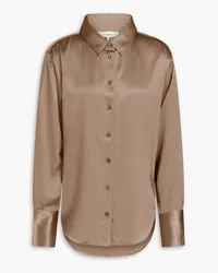 Frame Denim Silk-blend satin shirt - Neutral Neutral