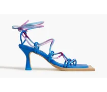 Mie tie-dyed leather sandals - Blue