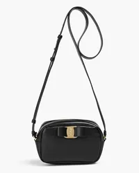 Ferragamo Vara Bow leather cross-body bag - Black Black