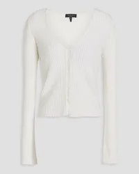 Rag & Bone Dorit ribbed merino wool-blend cardigan - White White