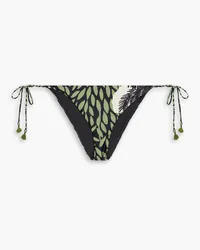 Johanna Ortiz Azabache printed stretch bikini briefs - Black Black